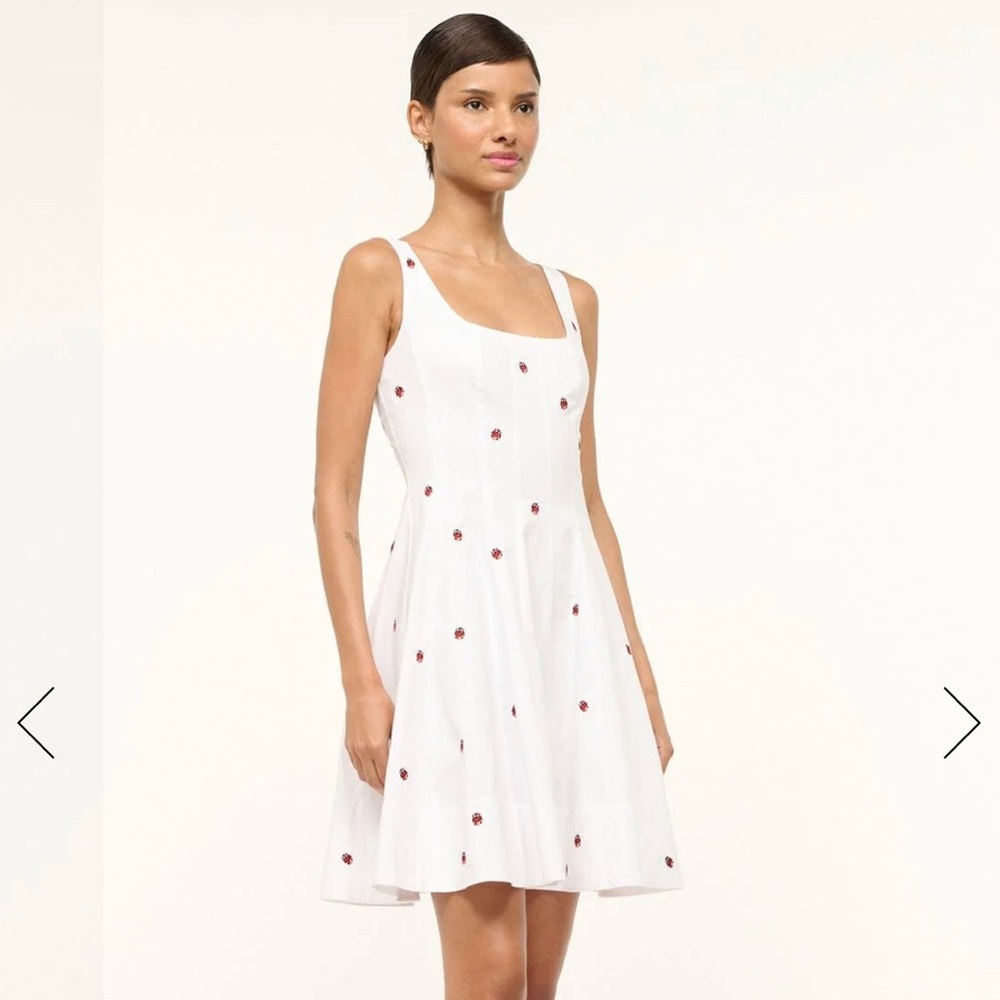 Wells Mini dress - STAUD ladybug motif